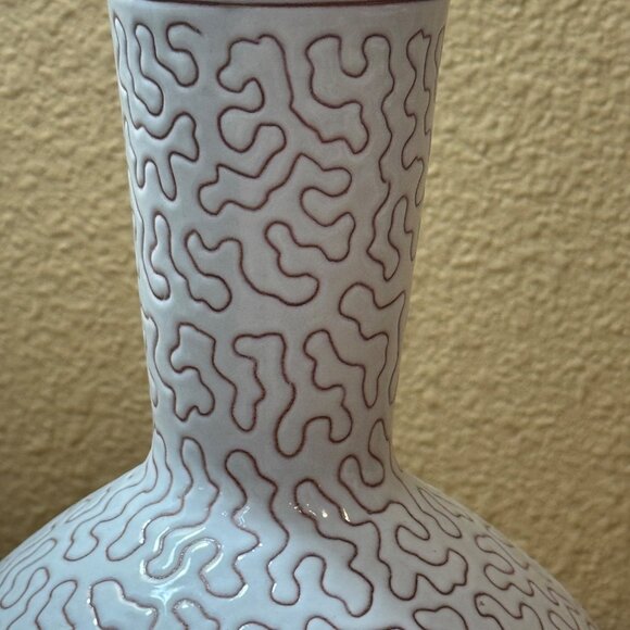 Vintage  Norwegian Elle Keramikk Pottery Vase Signed - Picture 2 of 6